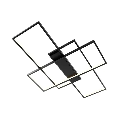 Braytron LED Plafonjera Okrugla 80W Crni CCT sa Daljinskim IP20 BH17-04691