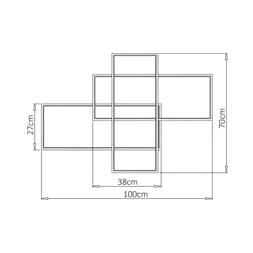 Braytron LED Plafonjera Okrugla 80W Crni CCT sa Daljinskim IP20 BH17-04691