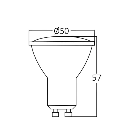 Braytron LED Sijalica GU10 Staklena 5W 3000K 38° BA27-00550