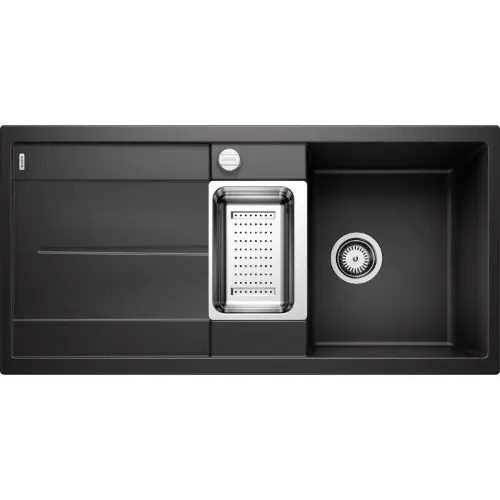 Blanco METRA 6 S (sa podizačem čepom i priborom) Crna silgranit 525926