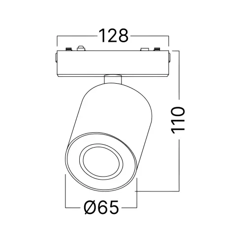 Braytron Zvučnik za Magnetnu Šinu 10W Crni 48VDC BD60-20011