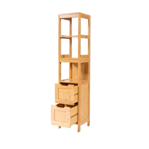Tendance kupatilski ormarić sa 2 FIOKE I 3 POLICE MAHE 30X30X1445CM MDF BAMBUS