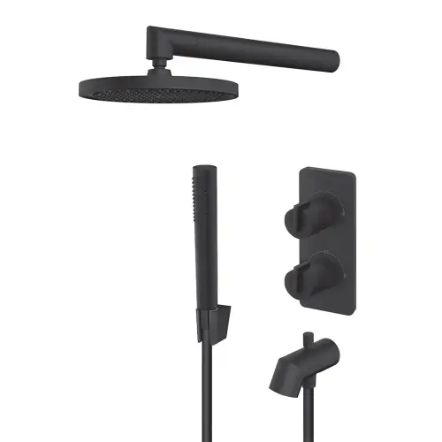 Rosan S3 Black termostatska uzidna za tuš kadu 331701B