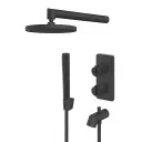 Rosan S3 Black termostatska uzidna za tuš kadu 331701B