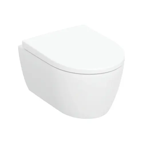 Geberit iCon set konzolna WC šolja, smanjena dubina, skriveno kačenje, Rimfree, sa WC daskom 502.381.00.1