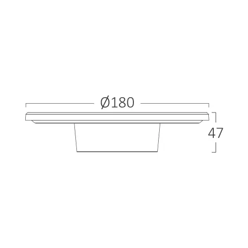 Braytron LED Zidna Svetiljka Okrugla 10W Sivi CCT IP65 BG37-00182