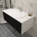 Kolpa ormarić sa umivaonikom Pandora OUP 110cm Black stone 514220
