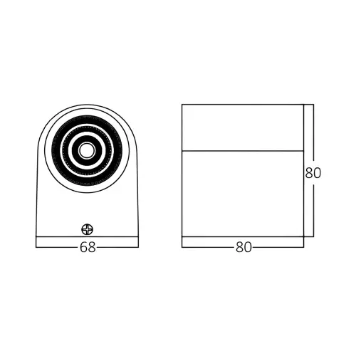 Braytron LED Zidna Svetiljka 5W Beli 3000K IP44 BG40-00100