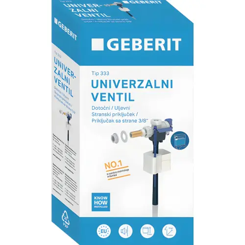 Geberit Plovak tip 333 sa mesinganim navojem 3/8 priključak vode bočno 136.700.00.3