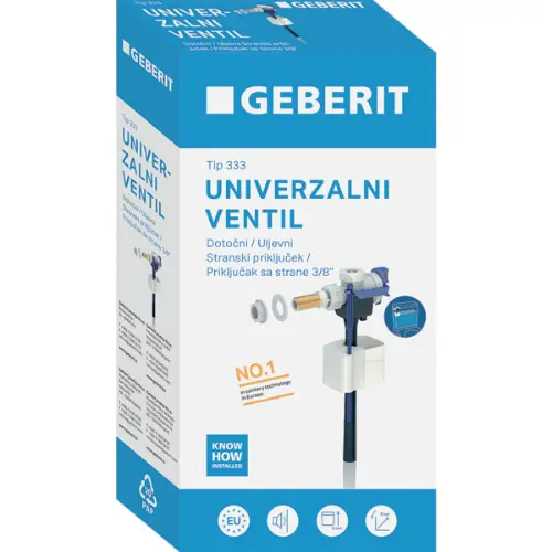 Geberit Plovak tip 333 sa mesinganim navojem 3/8 priključak vode bočno 136.700.00.3