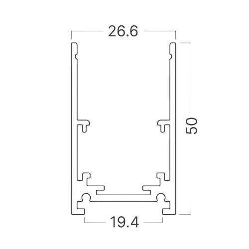 Braytron Magnetna Šina Nadgradna 3M Beli 48VDC BY42-00330
