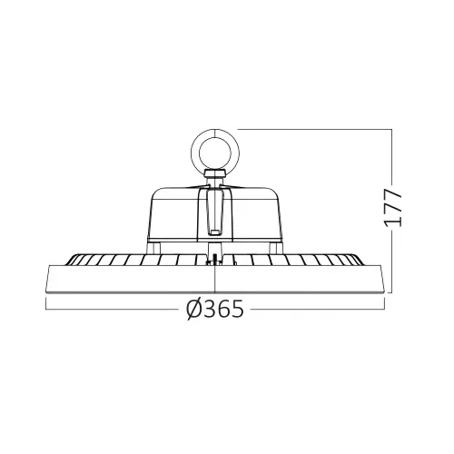 Braytron LED Industrijsko Zvono 200W Crni CCT IP65 BT45-59681