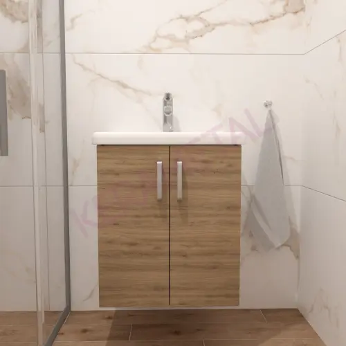 Kolpa ormarić sa umivaonikom Evelin OUE 55cm Gray/Oak 562040