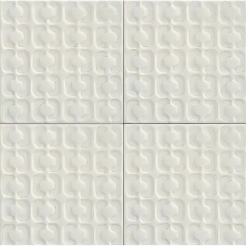 Marazzi Memoria Bianco Structured Stamp Lux 15x15 cm 10mm MAY9