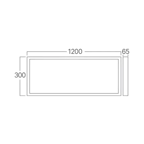 Braytron Ram za Nadgradnu Montažu Panela 300X1200 Beli BP16-99030