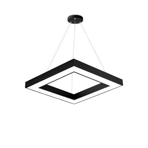 Braytron LED Visilica Kvadratna 45W Crni CCT sa Daljinskim BH16-07291
