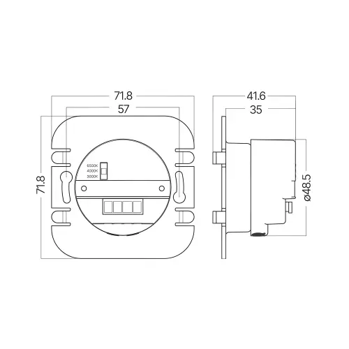 Braytron LED Stepenišna Svetiljka Modul 2W CCT IP20 BH07-00018