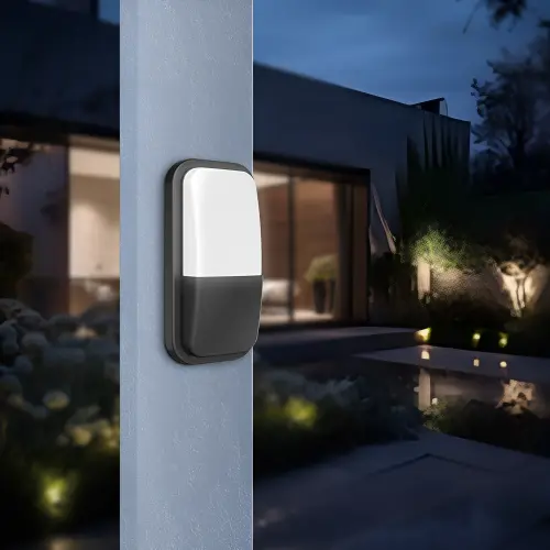 Braytron LED Zidna Svetiljka Elipsa 15W Crni 4000K IP65 BG38-00112