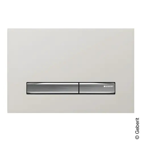 Geberit tipka Sigma 50 peščano siva/hrom 115.788.JL.2