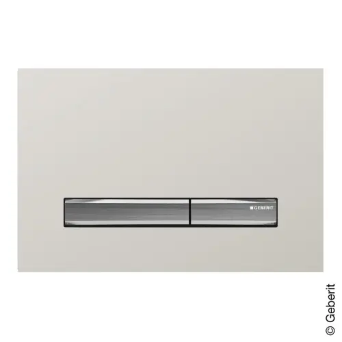 Geberit tipka Sigma 50 peščano siva/hrom 115.788.JL.2
