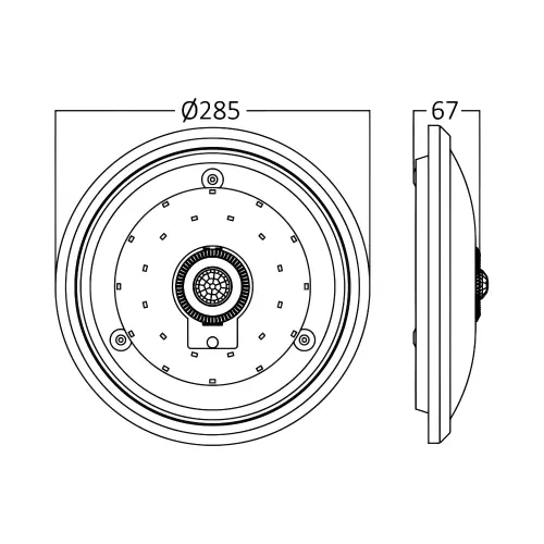 Braytron LED Plafonjera sa Senzorom 15W 4000K BC15-00310