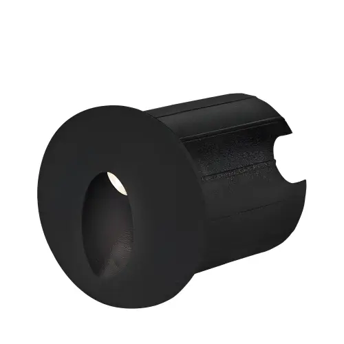 Braytron LED Zidna Svetiljka Okrugla 2W Crni 3000K IP65 BG38-02201