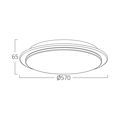 Braytron LED Plafonjera Okrugla 44W CCT BH16-20880