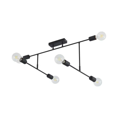 Braytron Plafonjera 6-Glava E27 Crni BV04-00042