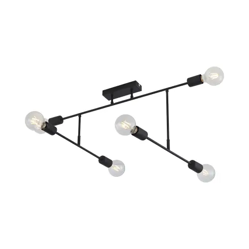 Braytron Plafonjera 6-Glava E27 Crni BV04-00042