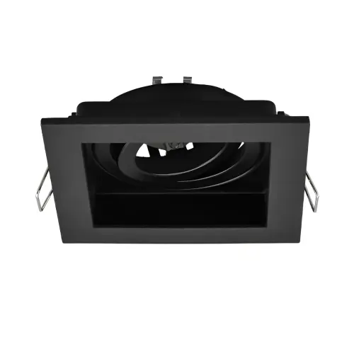 Braytron GU10 Ugradna Rozetna Kvadratna Jednostruka Crna/Crna BH03-05021