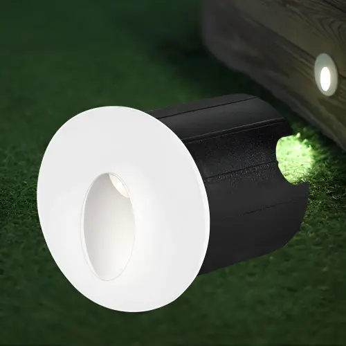 Braytron LED Zidna Svetiljka Okrugla 2W Beli 3000K IP65 BG38-02200