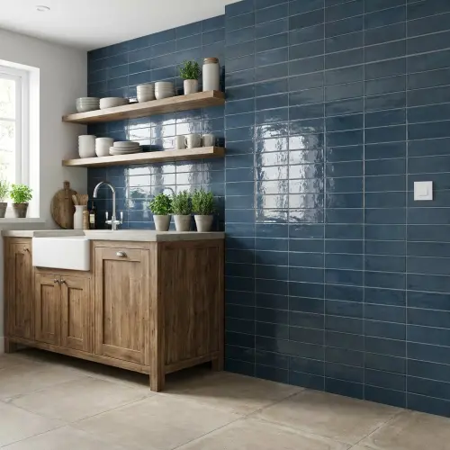 Marazzi Rice Blu Lux 7,5x20cm M969