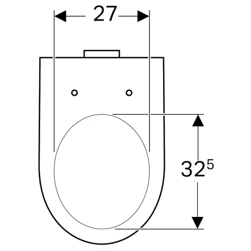 Geberit Selnova WC šolja back to wall horizontalni odvod 500.286.01.1 - tehnički crtež