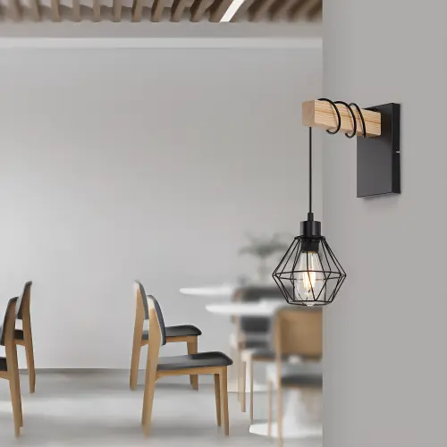Braytron Zidna Svetiljka E27 Drvo BV02-00024