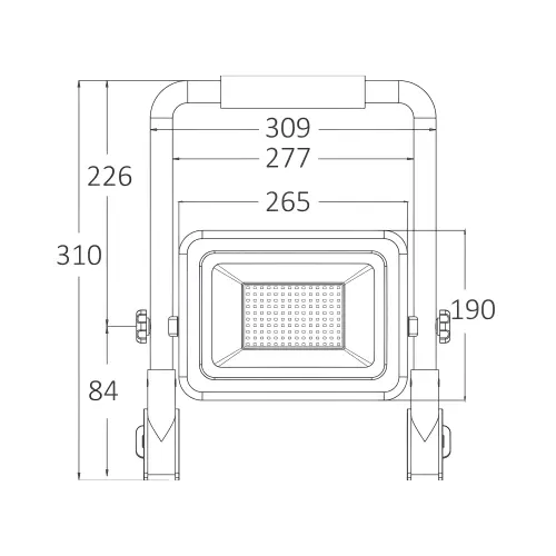 Braytron LED Radno Svetlo 100W Crni CCT BT60-99181