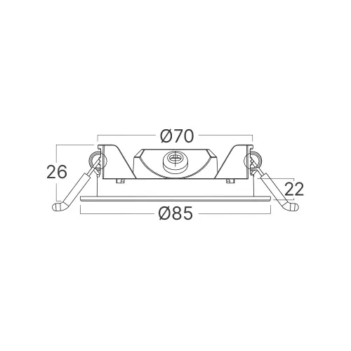 Braytron LED Panel Ugradni Okrugli 3" 4W Beli CCT BP01-90480