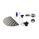 Blanco BUNDLE Oovalon komponente Saten Platinum 527997