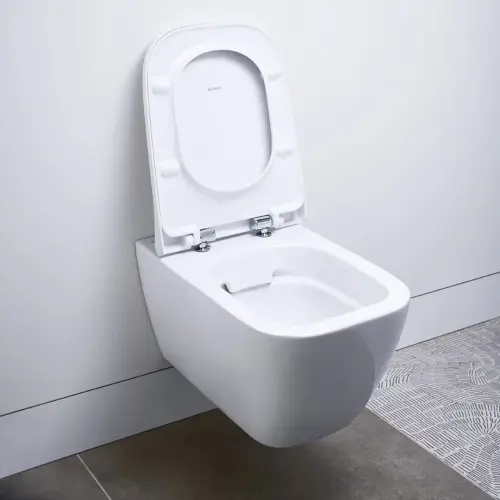 Geberit Smyle Square konzolna WC šolja smanjene dubine,skriveno kačenje, Rimfree 500.379.01.1