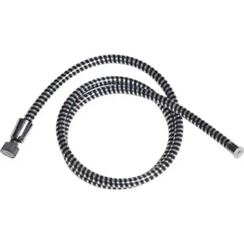 Tendance Tuš crevo 2m rastegljivo pvc crno srebrno