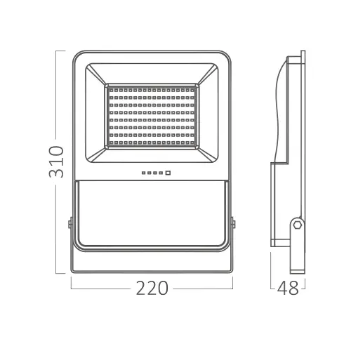Braytron Solarni LED Reflektor 75W CCT Daljinski IP65 BT64-02481