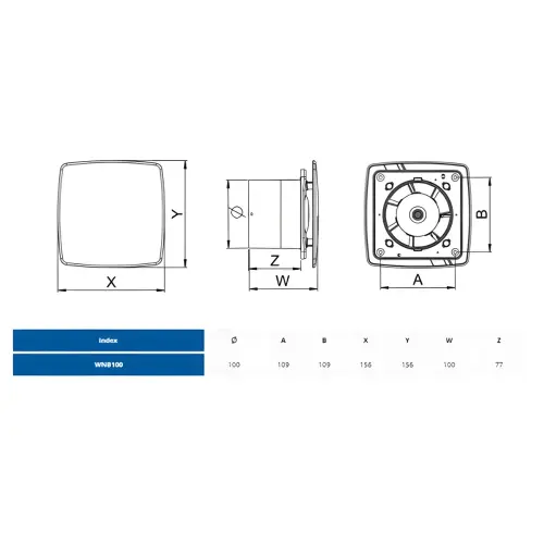 Awenta Nea ventilator ø100