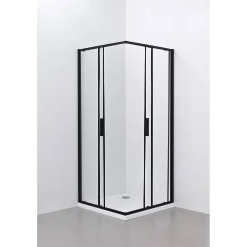 NOKS Paravan 5006B providno staklo 80x80x195 Black