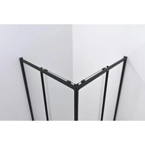 NOKS Paravan 5006B providno staklo 80x80x195 Black