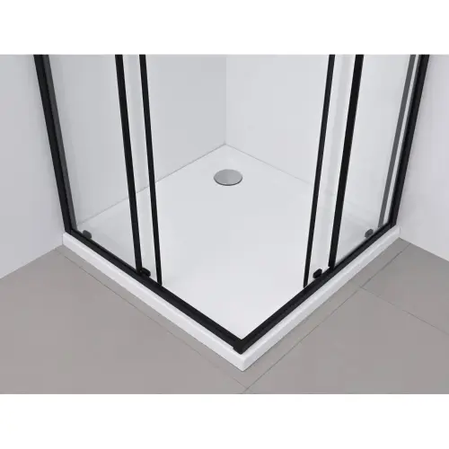 NOKS Paravan 5006B providno staklo 80x80x195 Black