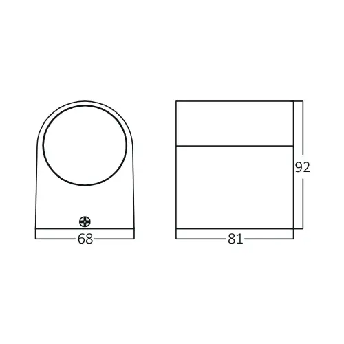 Braytron GU10 Zidna Svetiljka Beli IP44 BG32-00200