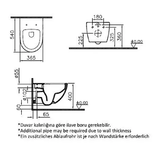 Vitra WC šolja SENTO RIM-EX