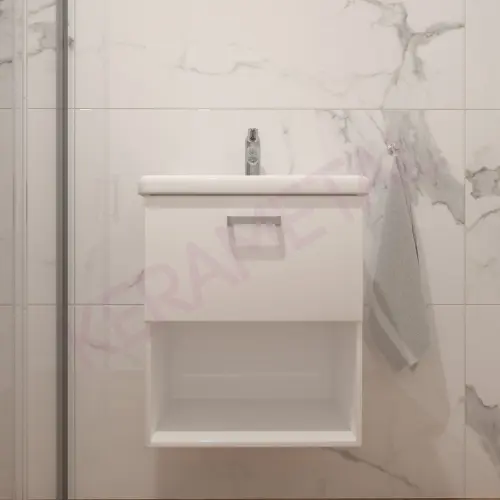 Kolpa ormarić sa umivaonikom i fiokom Evelin OUE II 55cm White 562050