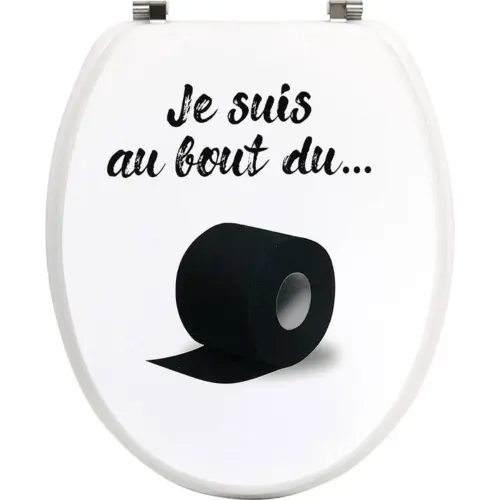 Tendance Wc daska mdf sa met. okovima 37,5x46cm nerdj čelik au bout du rouleau