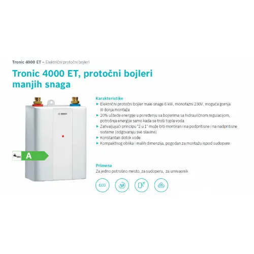 Bosch protočni Bojler 6KW - TR4000 6 T - 7736504691