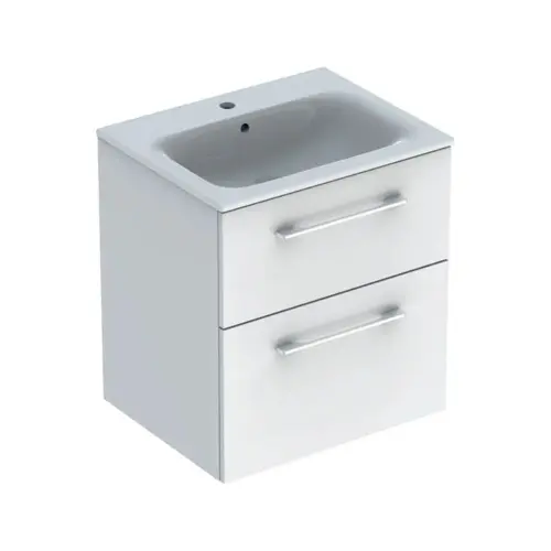 Geberit Lavabo Ugradni 588 x 502 mm Sa Orm. Sa 2 Fioke Selnova Square beli 501.2